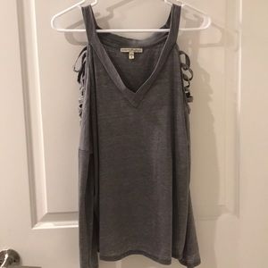 Express flowy strappy tee